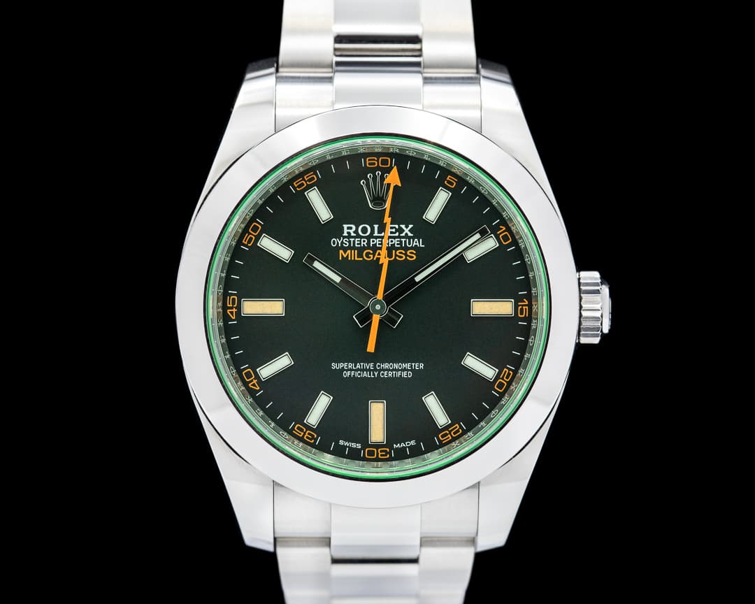 Rolex Milgauss 116400GV Green Crystal