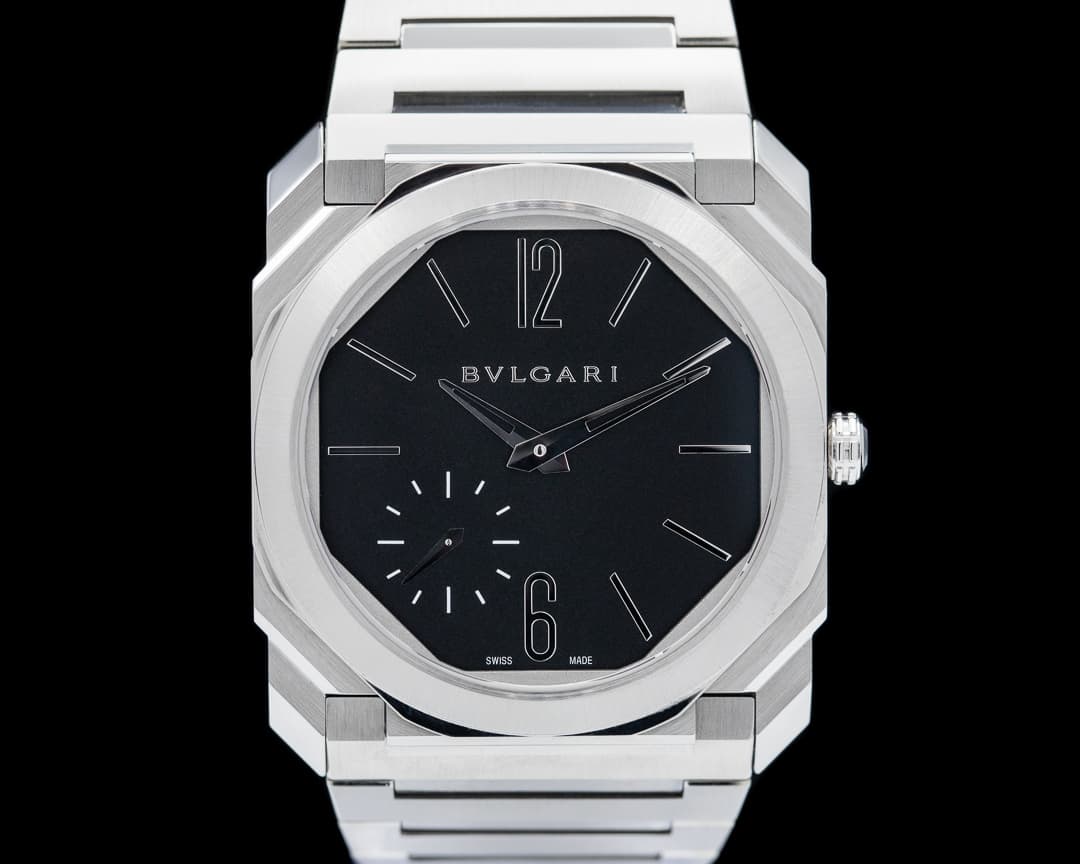 Bulgari Octo Finissimo Extra Thin SS Black Dial 40MM