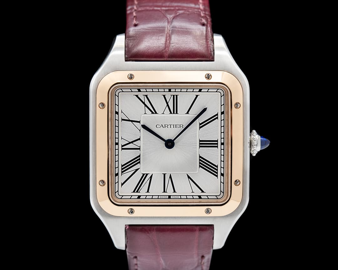 Cartier Santos Dumont Extra Large Steel/Rose