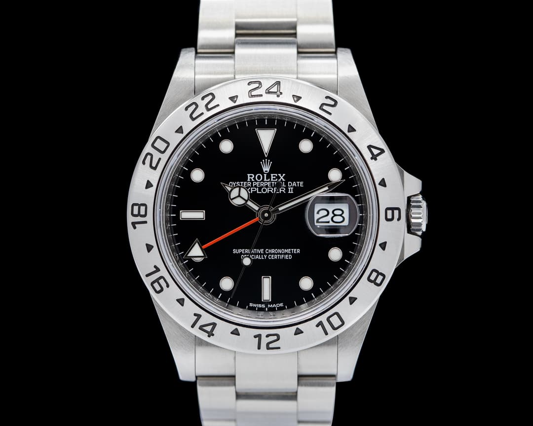 Rolex Explorer II SS Black Dial 16570 CPO