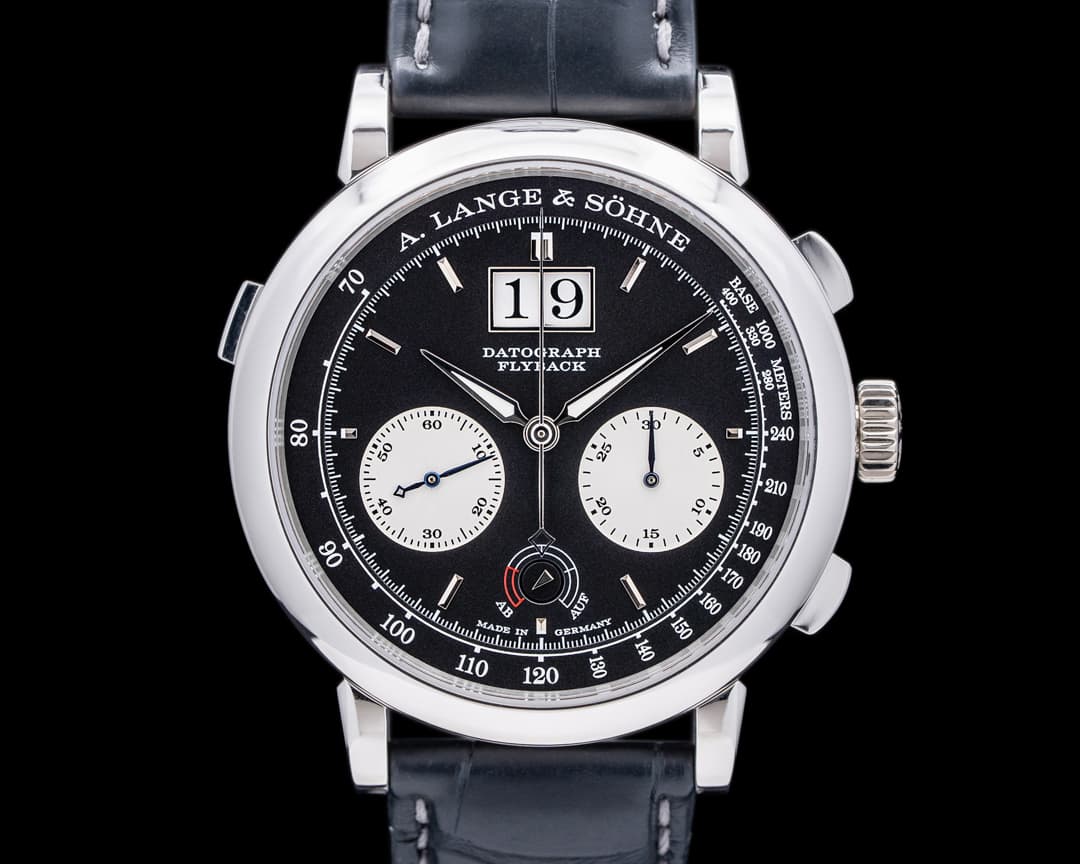 A. Lange and Sohne Datograph 405.035 Up / Down Flyback Platinum with Deployant