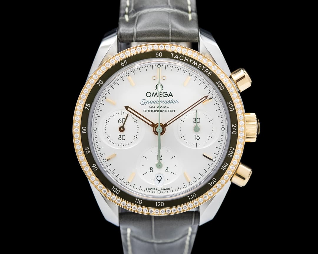 Omega Speedmaster 38 Chronograph Diamond Bezel