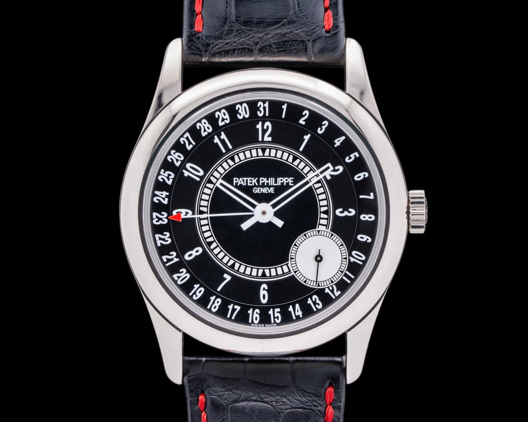 Patek Philippe Calatrava 6006G Black Dial 18K White Gold / Deployant 2021