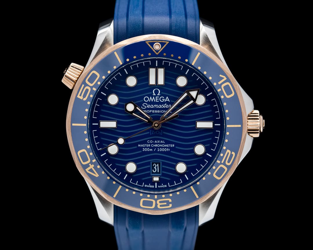 Omega Seamaster Diver 300M Steel and Rose Gold Co-Axial Master Chronometer