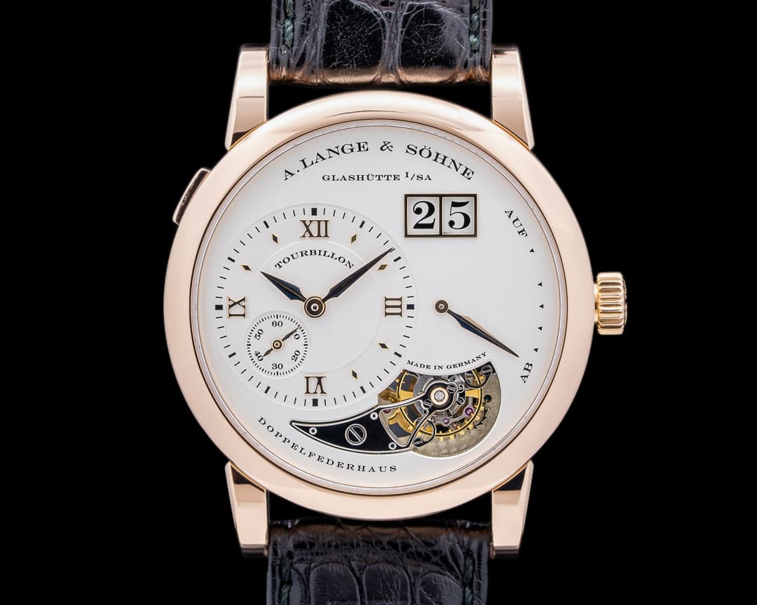 A. Lange and Sohne Lange 1 704.032 Rose Gold Tourbillon Limited Edition