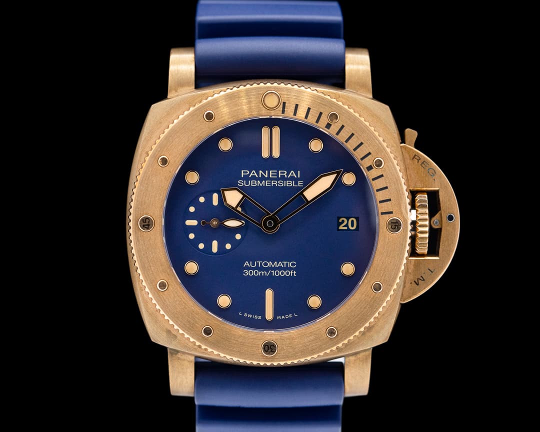 Panerai Submersible 'Baby Bronzo' Blu Abisso PAM01074