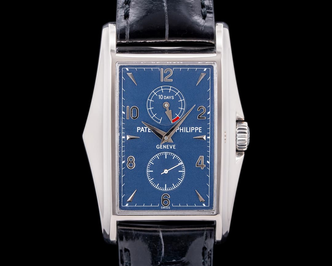 Patek Philippe 10 Day Power Reserve YEAR 2000 White Gold Blue Dial FULL SET
