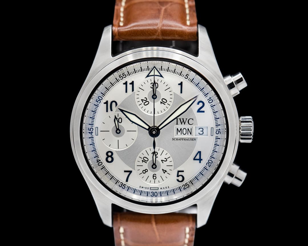IWC Pilot Spitfire Chronograph SS Silver Dial 42MM