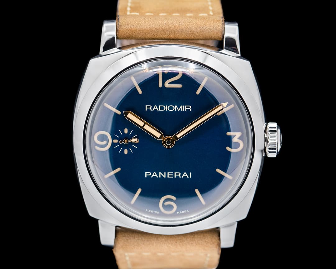 Panerai Radiomir 1940 3 Days Acciaio SS 47MM Blue "Sandwich Dial"