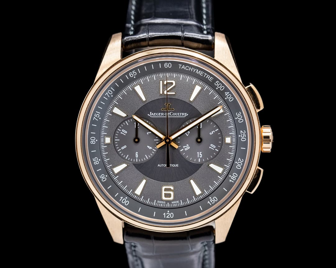 Jaeger LeCoultre Polaris Chronograph 18k Rose Gold / Grey Dial