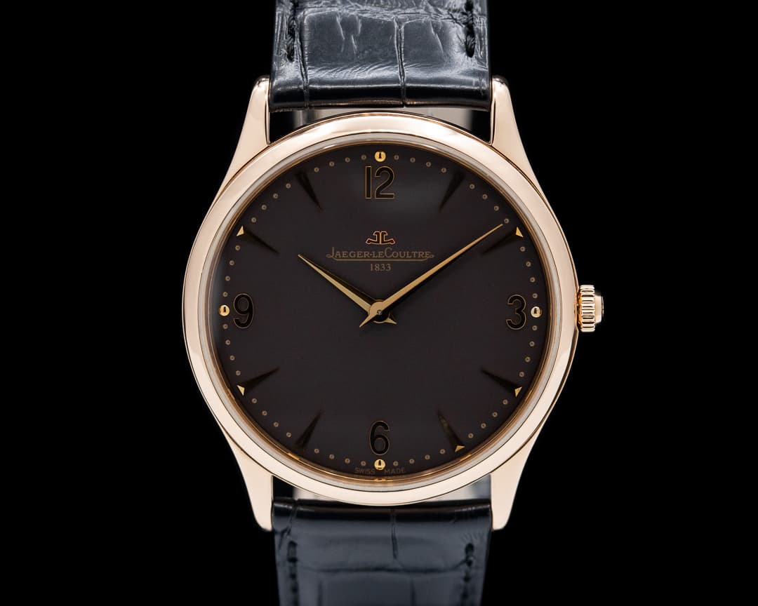Jaeger LeCoultre Master Ultra Thin 38mm 18K RG / Black Dial LIMITED