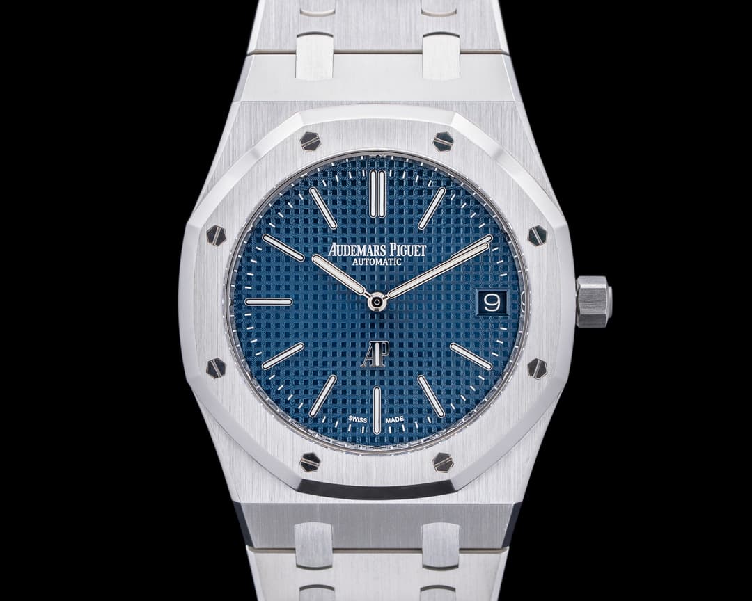 Audemars Piguet Royal Oak Extra Thin "50th Anniversary" Blue Dial SS 16202ST