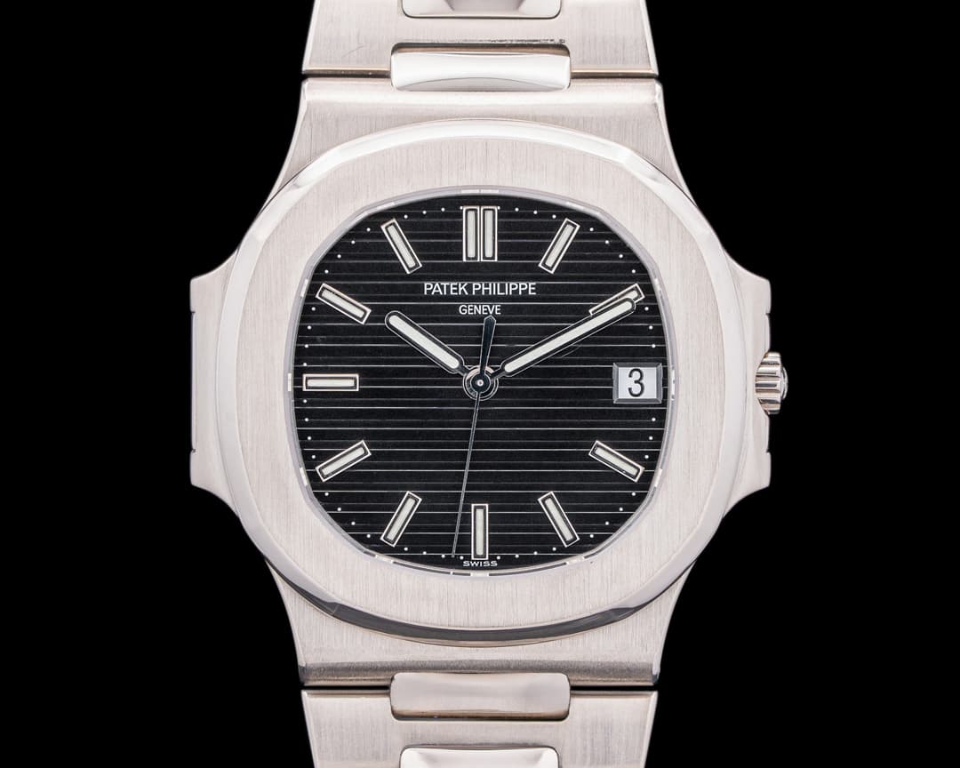 Patek Philippe Nautilus 3711 18K White Gold Black Dial RARE