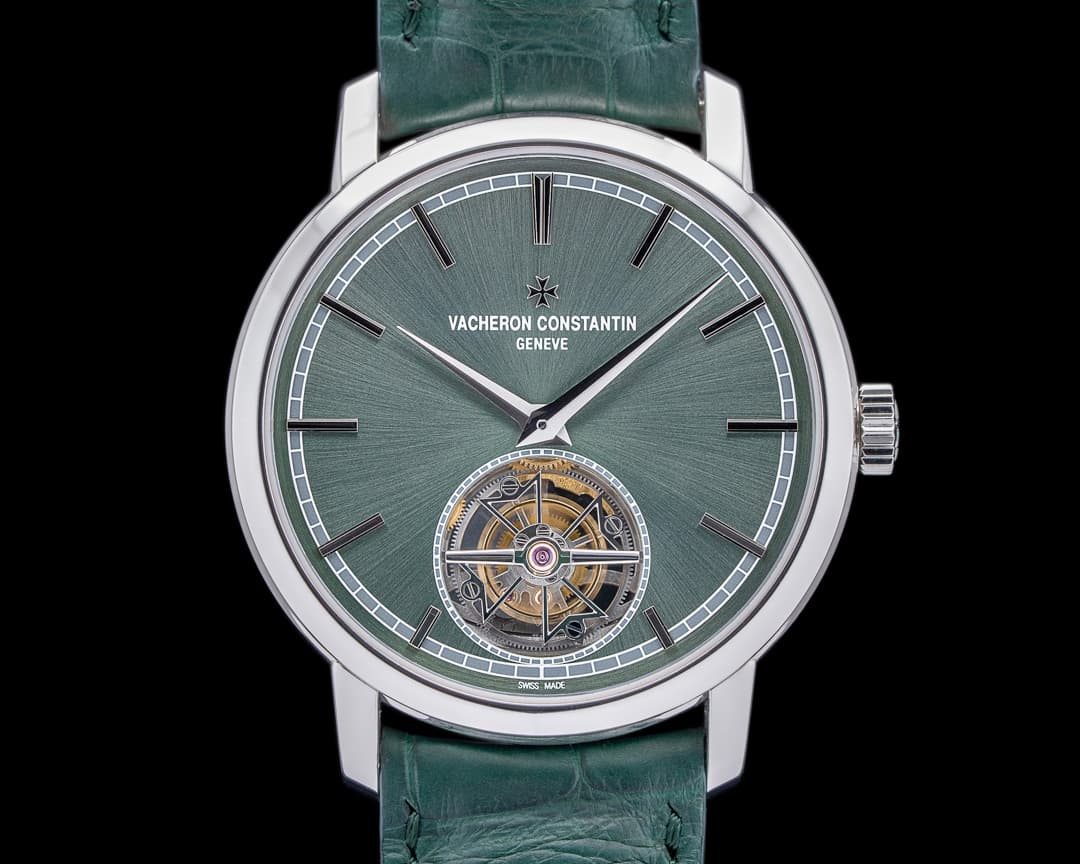Vacheron Constantin Traditionnelle Tourbillon Platinum RARE GREEN DIAL