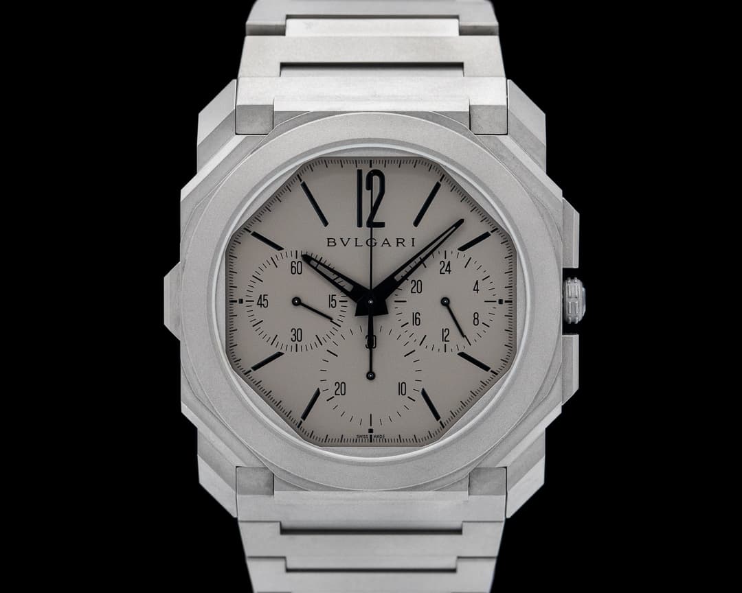 Bulgari Octo Finissimo Chronograph GMT Titanium Grey / Black 42MM