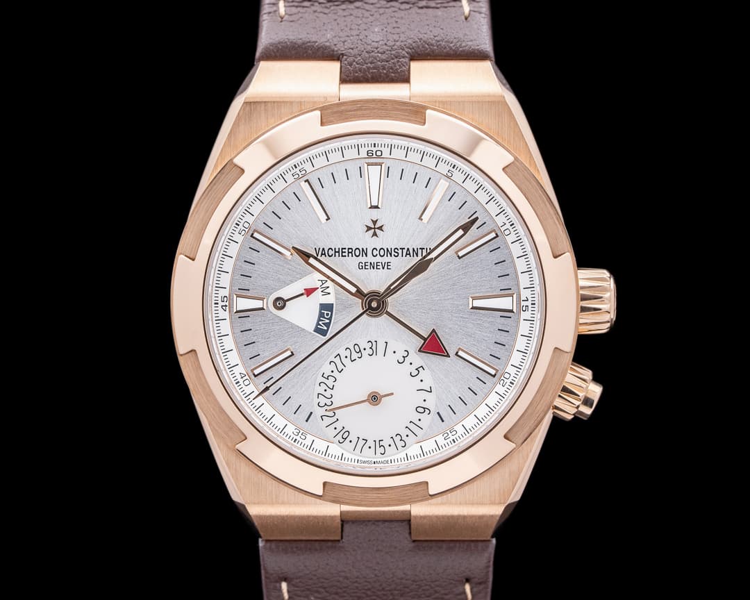 Vacheron Constantin Overseas Dual Time 7920V 18K Rose Gold / Silver Dial