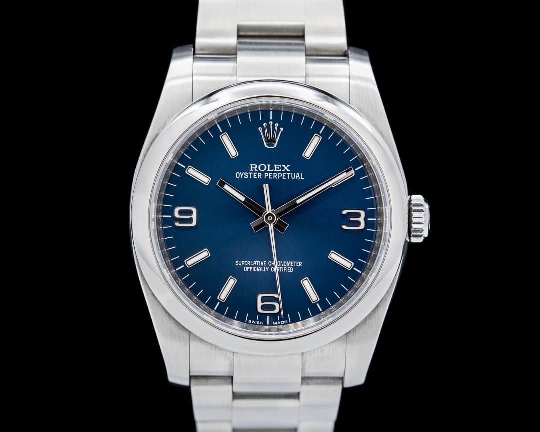 Rolex Oyster Perpetual SS Blue Dial