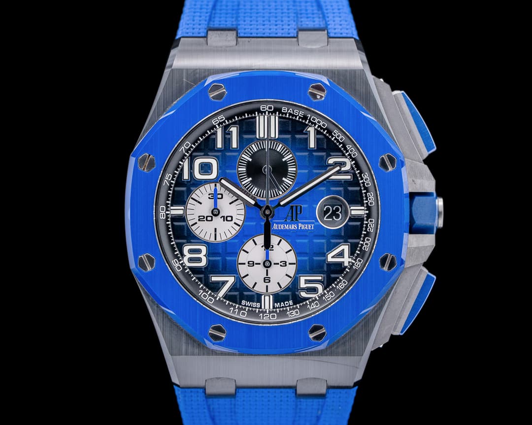 Audemars Piguet Royal Oak Offshore Blue and Black Ceramic / Rubber