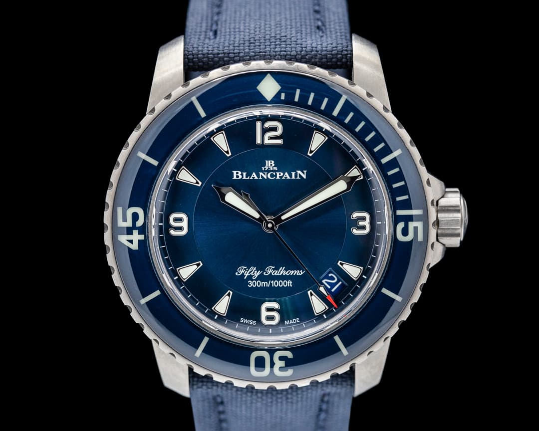 Blancpain Fifty Fathoms / Blue Dial Titanium 2021