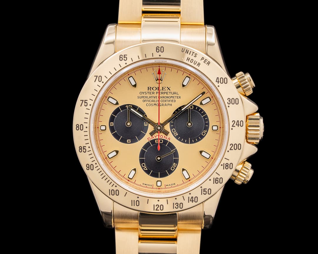 Rolex Daytona 116528 18K Yellow Gold "PAUL NEWMAN" Dial FULL SET