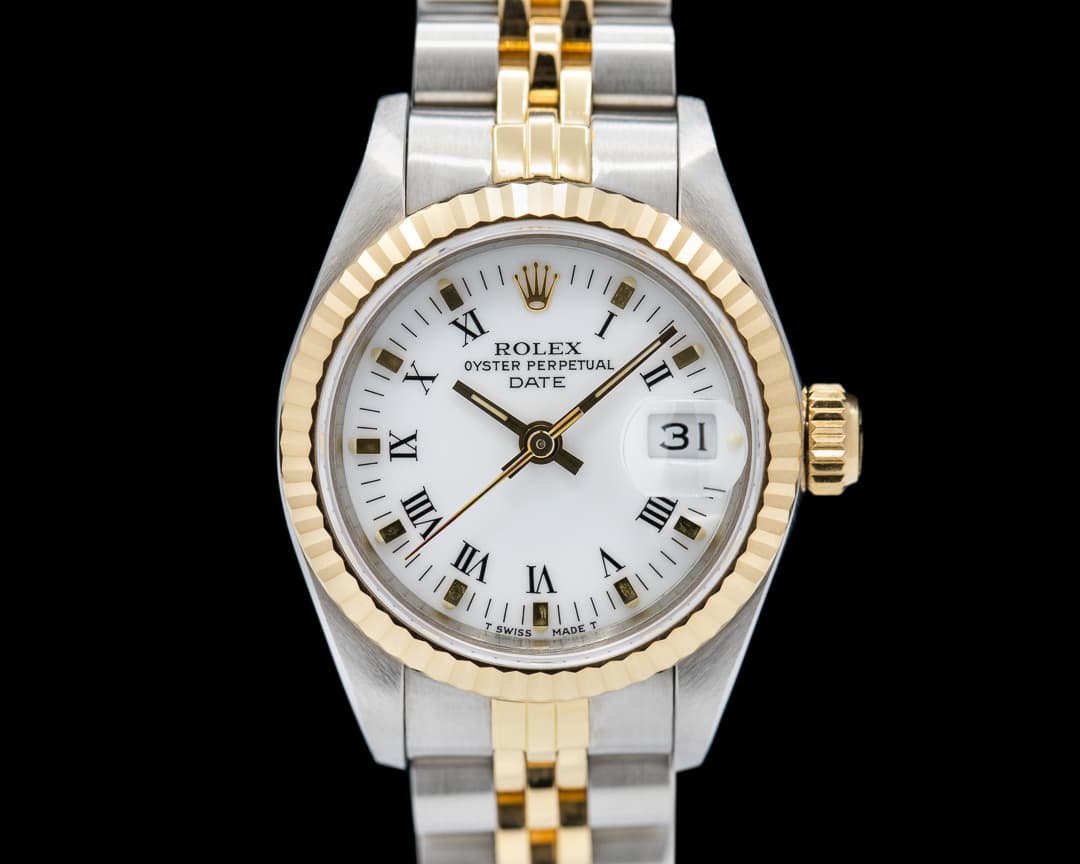 Rolex Lady Datejust White Roman Dial 18K / SS