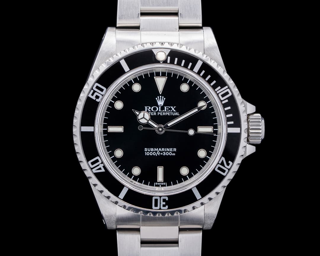Rolex Submariner No Date SS 2-Line "Swiss Only"