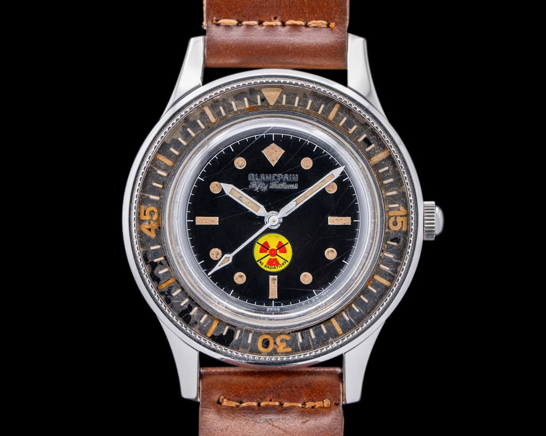 Blancpain Vintage Fifty Fathoms Aqualung NO RADIATION Circa 1965 41MM
