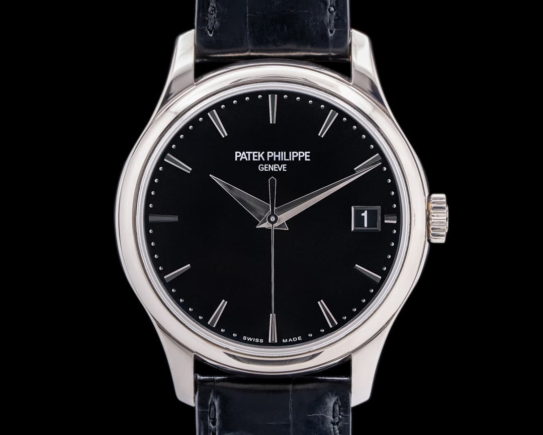 Patek Philippe Calatrava 5227G Automatic 18K White Gold Black Dial