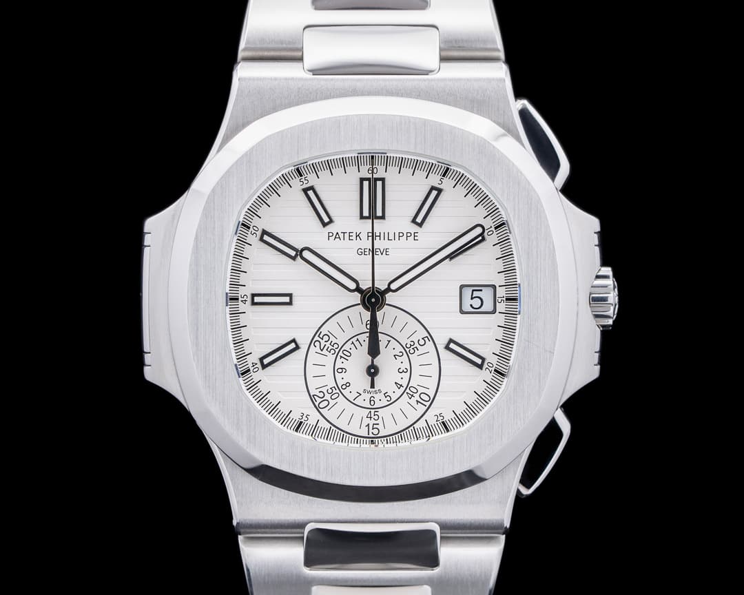 Patek Philippe Nautilus 5980 Chronograph White Dial SS