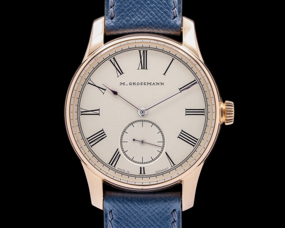 Moritz Grossmann HAMATIC Vintage 18k Rose Gold 41mm Silver Dial