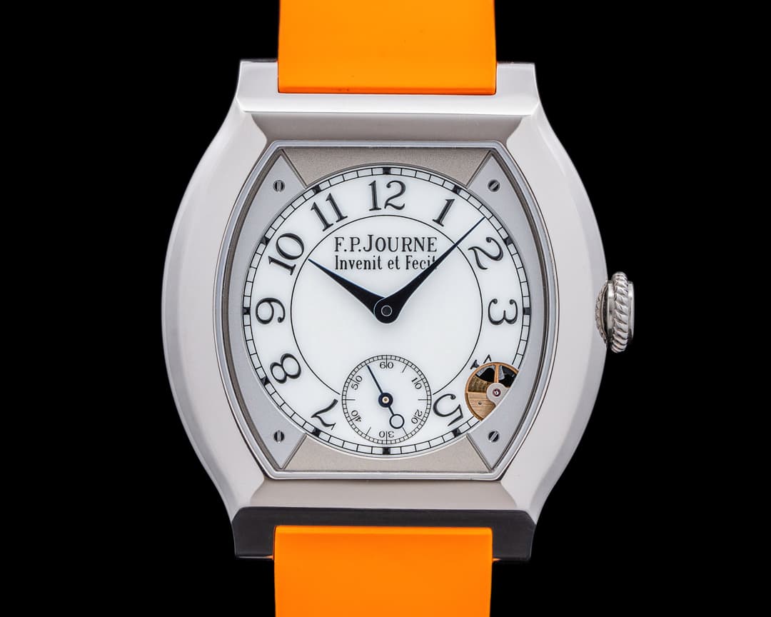 F. P. Journe Elegante Quartz 40MM Titanium / Orange Strap