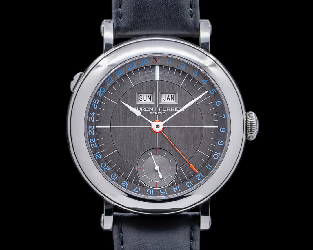 Laurent Ferrier Galet Annual Calendar Montre Ecole SS Grey Dial