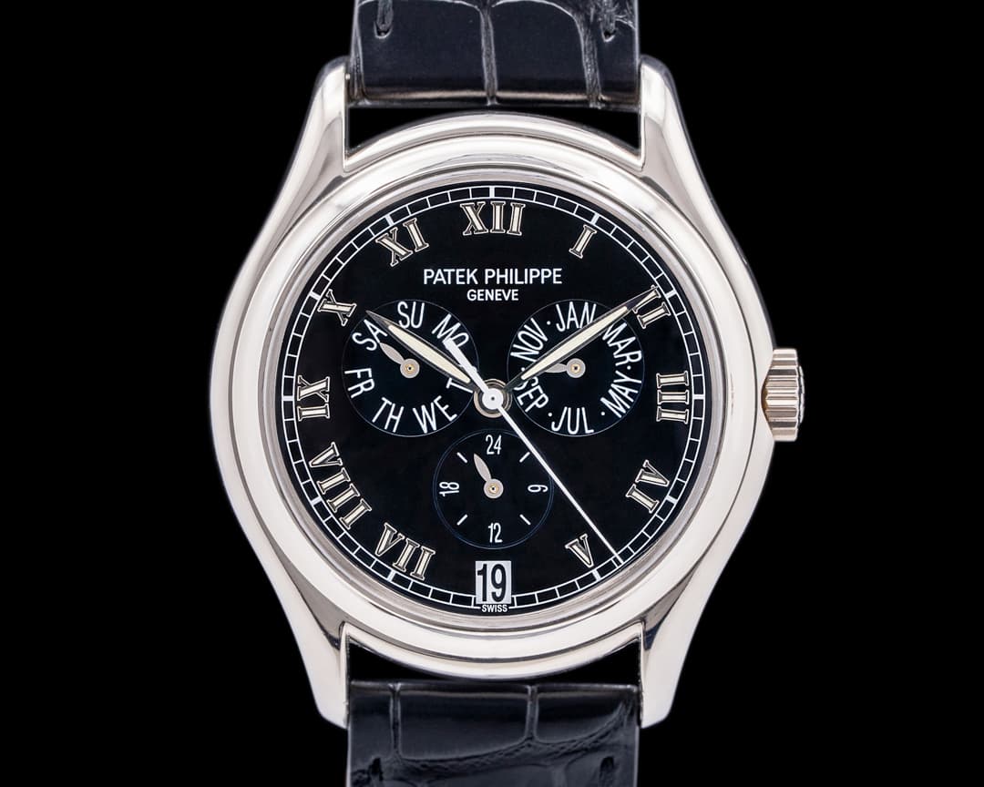 Patek Philippe Annual Calendar 5035G Black Dial 18K White Gold