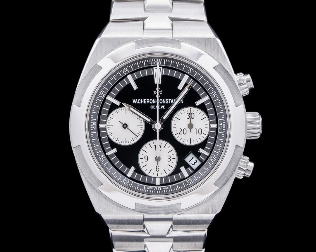 Vacheron Constantin Overseas 5500V/110A Chronograph Black Panda Dial SS