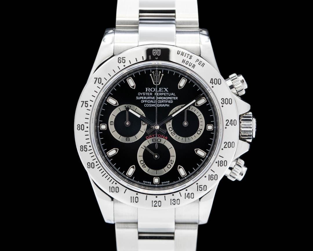 Rolex Daytona 116520 Black Dial SS FULL SET