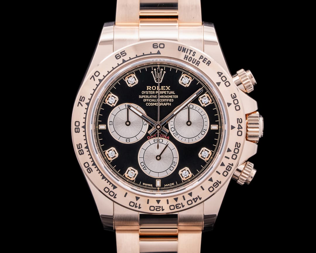 Rolex Daytona 126505 18K Everose Gold / Black Dial DIAMONDS 2024