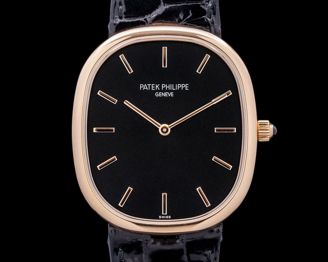 Patek Philippe Golden Ellipse 5738R Rose Gold Black Dial 2020