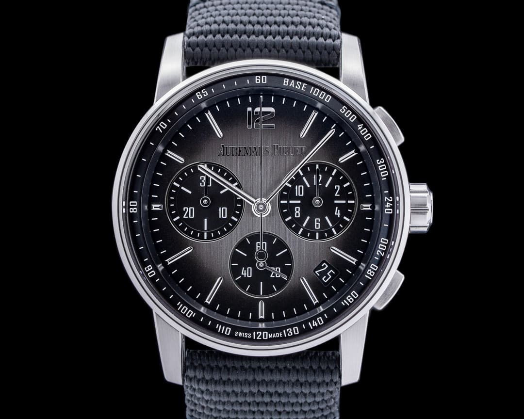 Audemars Piguet Code 11:59 Chronograph 18k White Gold / Ceramic Smoked Grey Dial