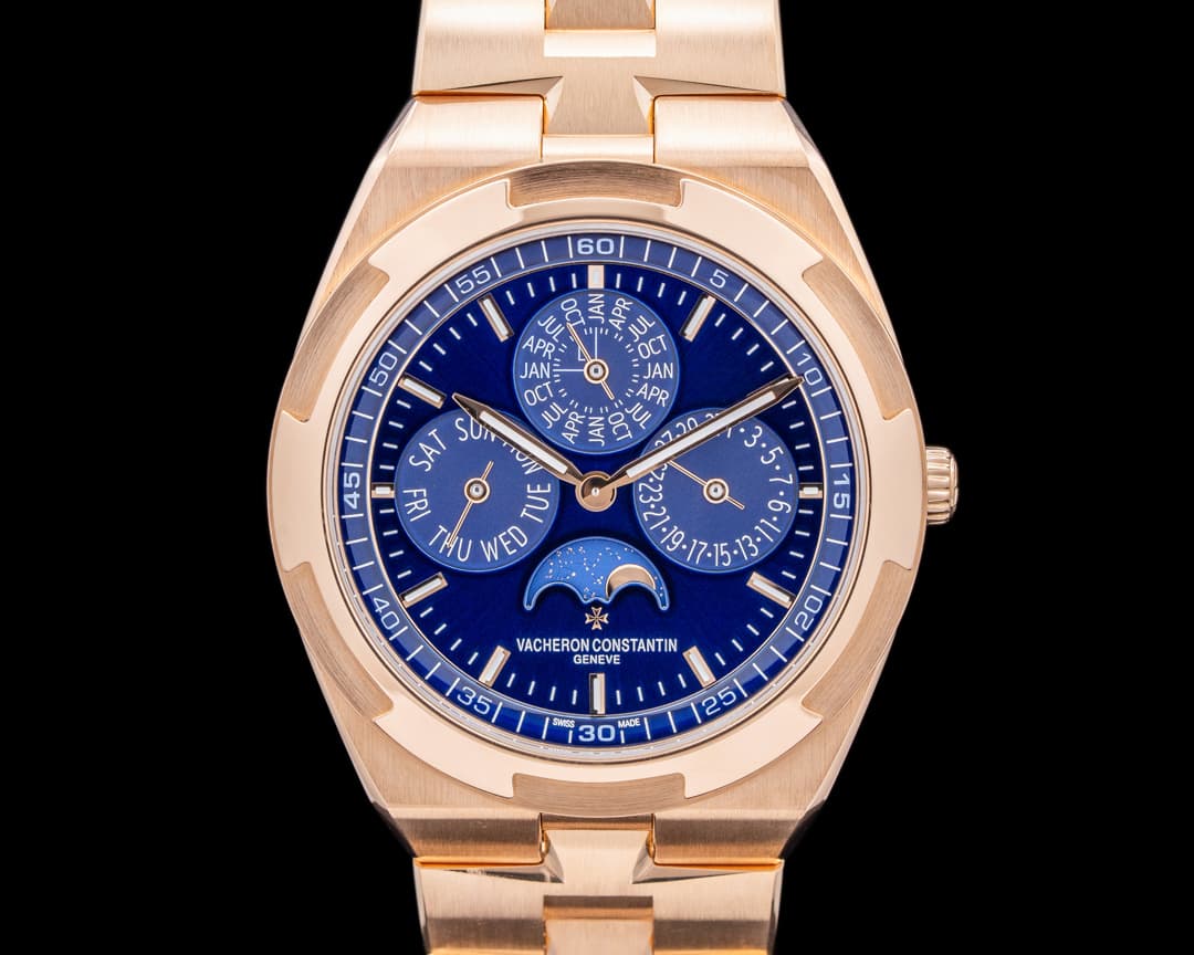 Vacheron Constantin Overseas Perpetual Calendar Ultra-Thin 4300V Blue Dial 18k RG
