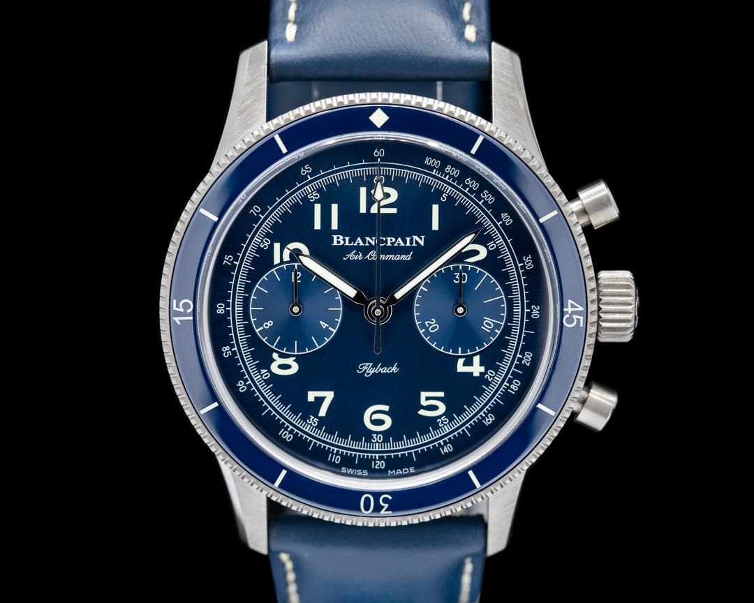Blancpain Air Command AC02 Flyback Chronograph Blue Dial