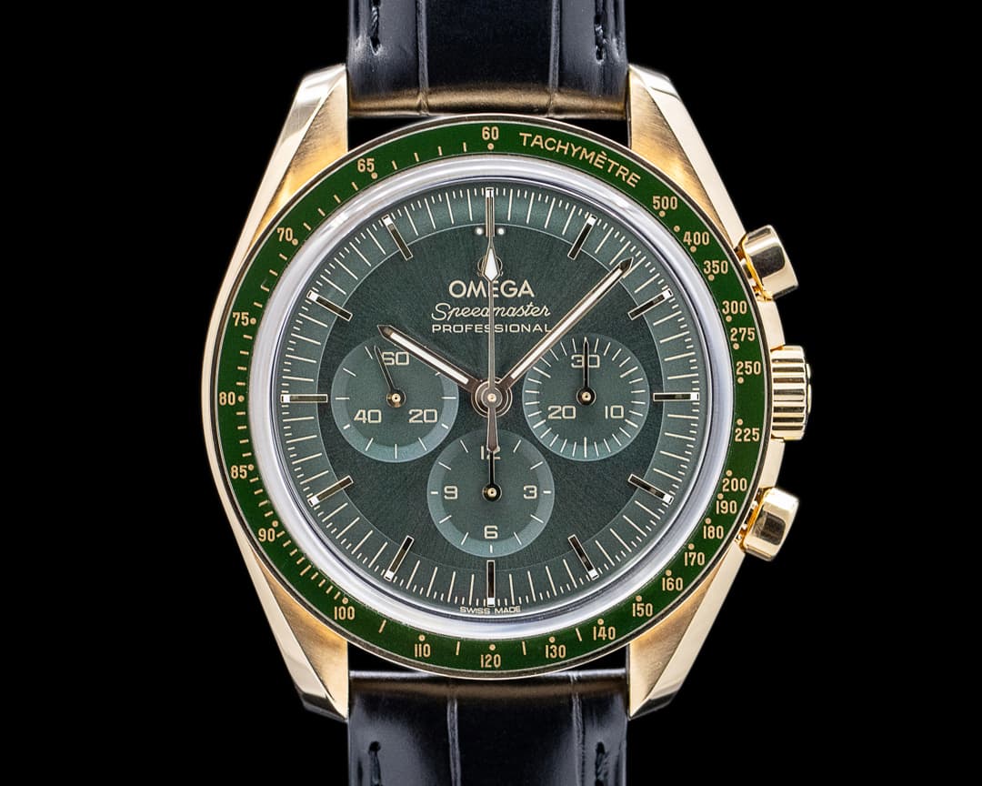 Omega Speedmaster Professional "Moonshine" 18k YG Green Dial