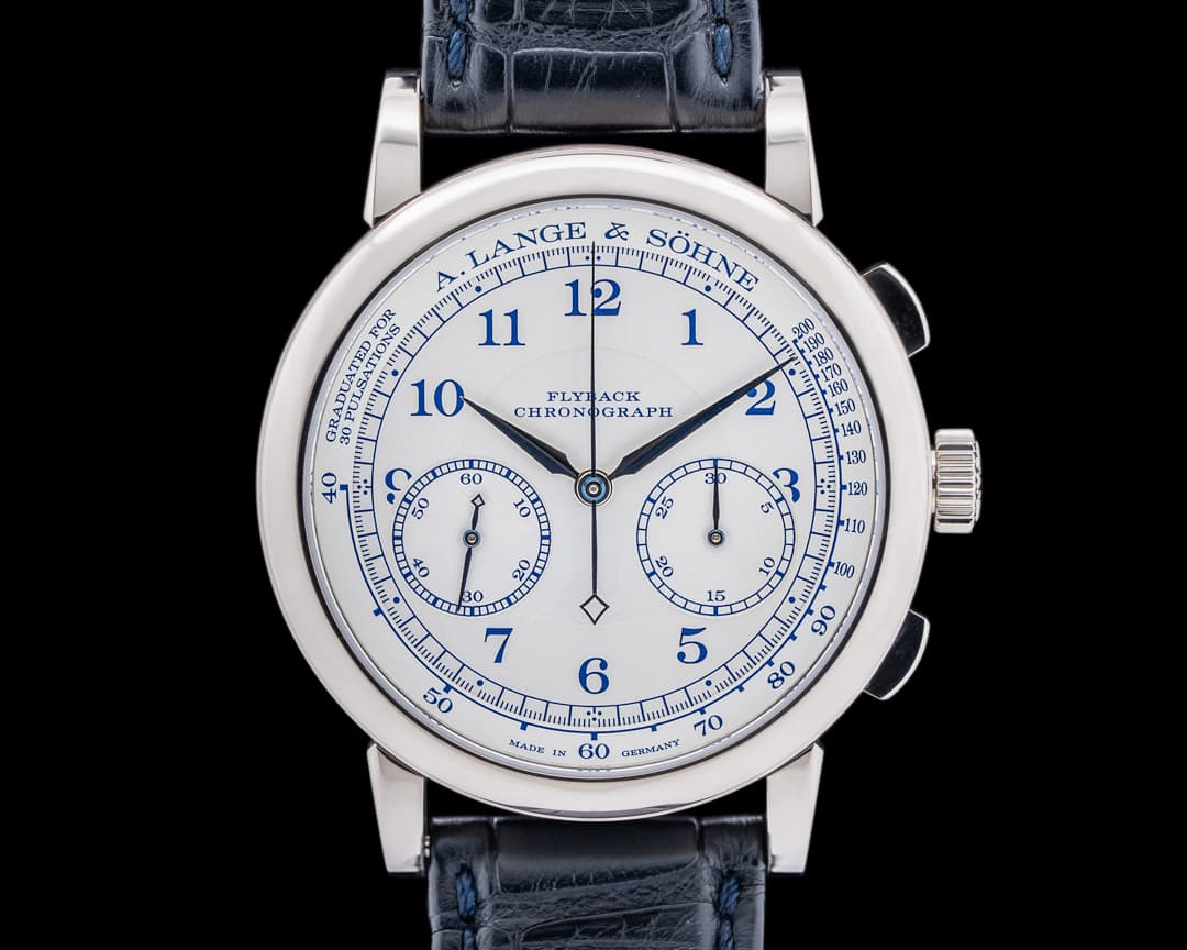 A. Lange and Sohne 1815 Chronograph 414.026 18K White Gold BOUTIQUE