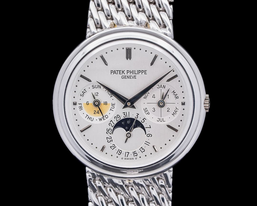 Patek Philippe Perpetual Calendar 3945/1 SECOND SERIES 18K White Gold