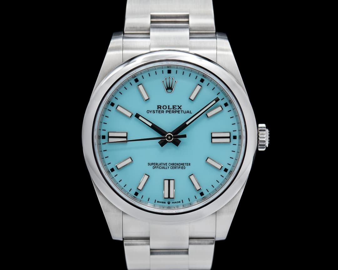 Rolex Oyster Perpetual 124300 41mm SS / Turquoise "Tiffany" Dial