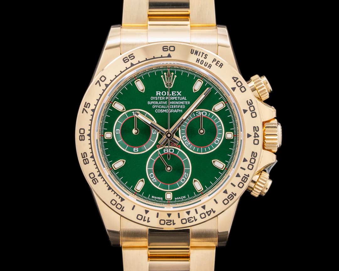 Rolex Daytona 116508 18k Yellow Gold / Green Dial 2023