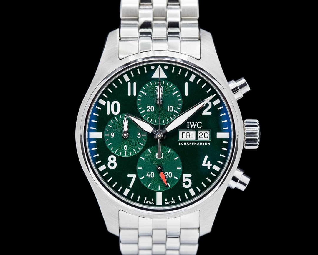 IWC Pilot's Watch Chronograph 41mm SS Green Dial