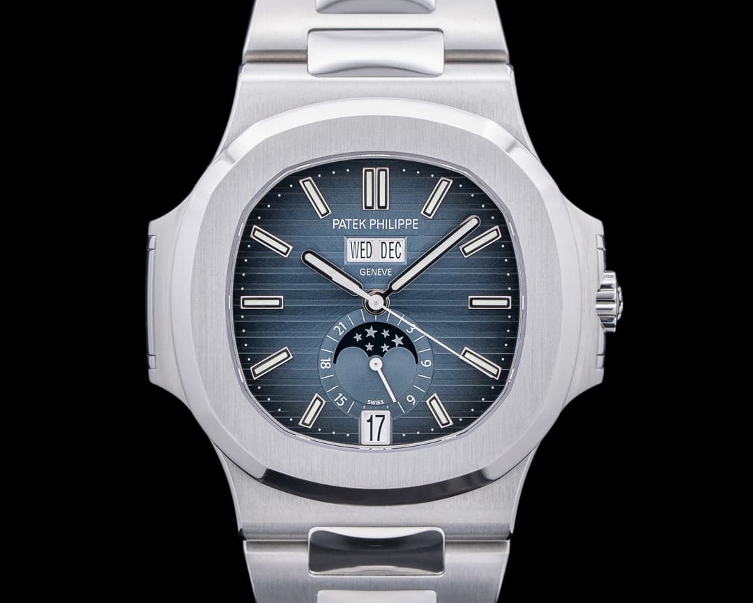 Patek Philippe Nautilus Annual Calendar 5726 Moon Blue Dial SS
