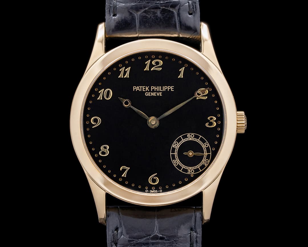 Patek Philippe Calatrava Automatic Black Arabic Dial YG