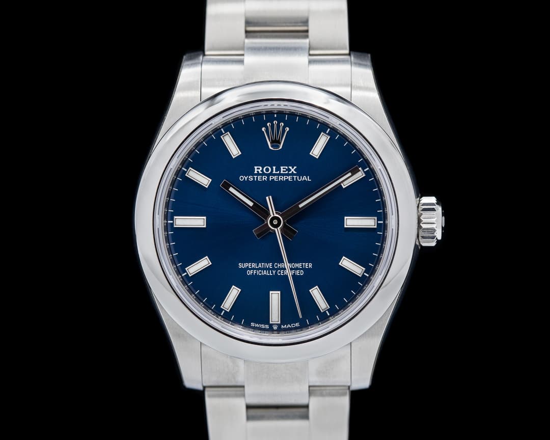 Rolex Oyster Perpetual Blue Dial SS 31mm