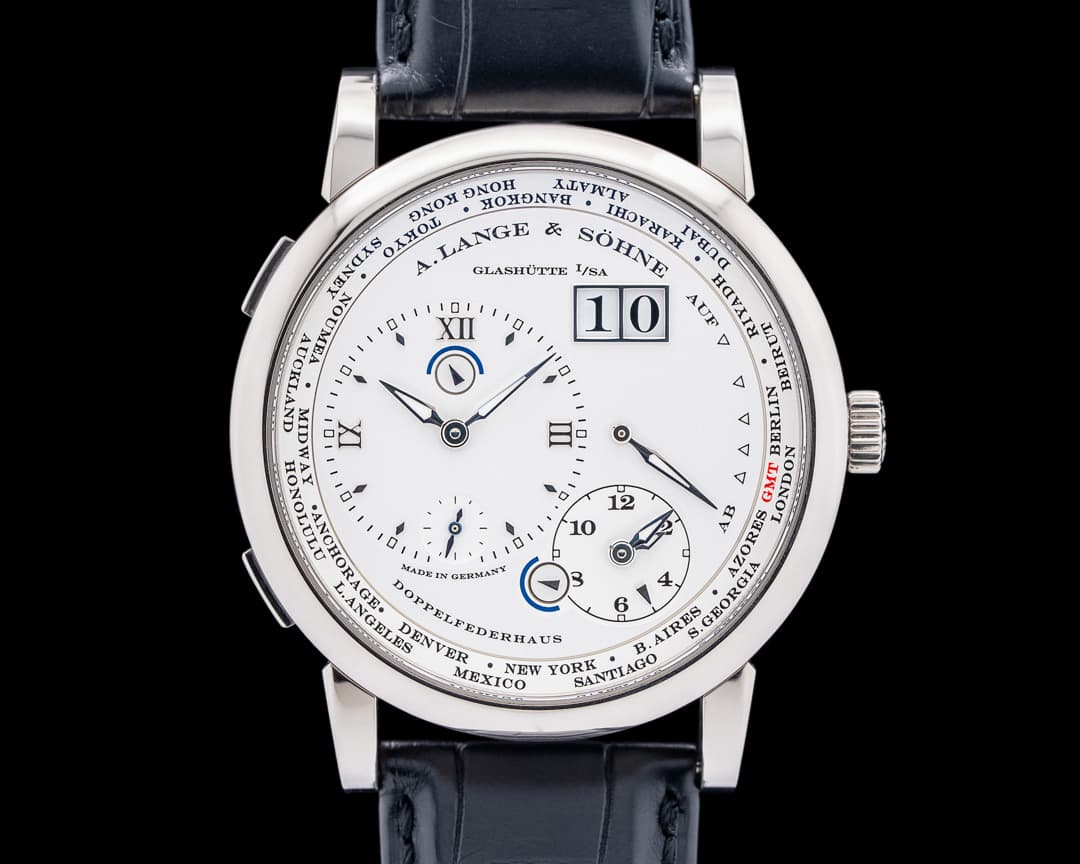 A. Lange and Sohne Lange 1 Time Zone 116.039 18K White Gold